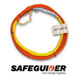 Tagline rope safeguider