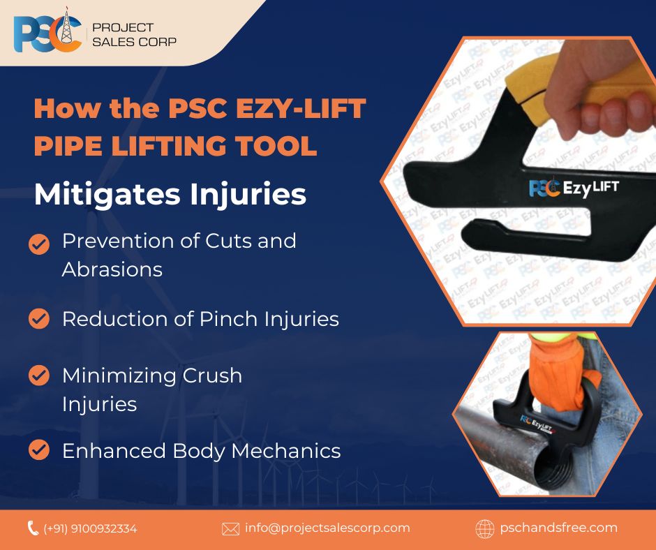 PSC EZY-LIFT PIPE LIFTING TOOL
PSC Hand Safety — No Touch Hands Free Hands Off Safety Tools  