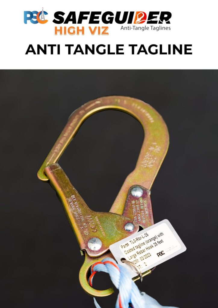 PSC SAFEGUIDER HIGH-VIZ ANTI TANGLE TAGLINE | PSC Hand Safety - No Touch Hands Free Hands Off Safety Tools