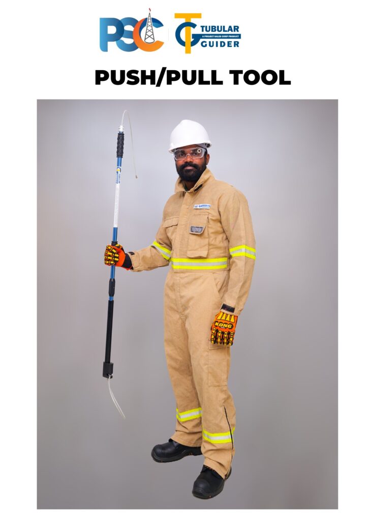 PSC TubularGuider® Push Pull Tool/Stick/Pole | No Touch Hand Free Safety Tool