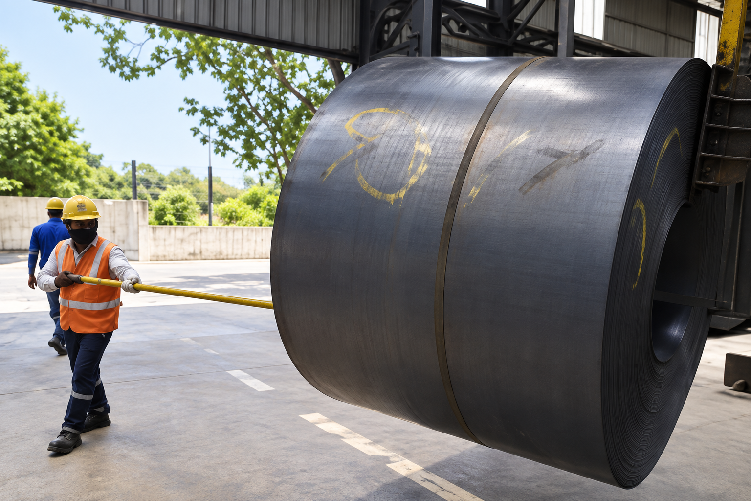 PSC tool controlling a suspended ferrous load