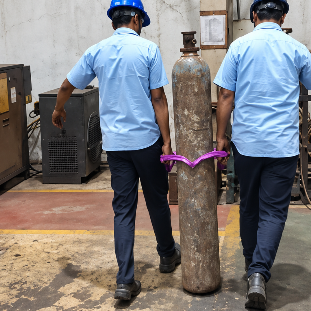 PSC manual handling equipment used in an industrial task