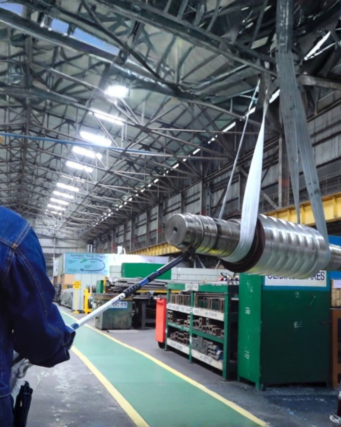 PSC tool controlling a cylindrical industrial component
